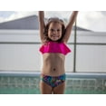 thumbnail image 3 of Made in USA Girls UPF 50+ Printed Swim Briefs | Plaid Diagonal, 3 of 4