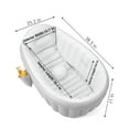 thumbnail image 5 of Morfone Inflatable Baby Bathtub for Newborn to Toddler, Portable Travel Infant Baby Bath Tub, Toddler Bathtub with Air Pump, Foldable Non-Slip Shower Basin Collapsible Baby Tub,Gray, 5 of 5