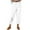 White, variant on Women's Casual Pants, High Waist Drawstring Lounge Pants with Pockets, Breathable Tapered Ankle Pants for Home, Relaxation, and Leisure