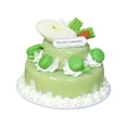 thumbnail image 3 of Modelo de pastel artificial, pastel falso, juguete de comida artificial realista, adorno de pastel falso Verde, 3 of 9