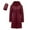 Wine, variant on Gyexs Puffer Jackets for Women with Detachable Hood Winter Coats Down Jackets Travel Outfits Long Coat, Black, Size M