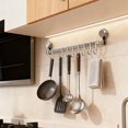 thumbnail image 2 of TIELUTT Wall Hooks Rack Kitchen Rail Space Saving Utensil Holder Dish Brush with Holder Kitchen Brush Holder Dish Drying Rack over Kitchen Stainless Steel Sponge Holder Home Gadgets Must Have, 2 of 4