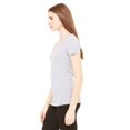 thumbnail image 2 of Women's Jersey Deep V-Neck Short Sleeve T-Shirt, 2 of 3