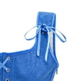 thumbnail image 4 of Fewfanhot Shapewear Underwear Vintage Lace Up Tie Front Bustier Shapewear Top Renaissance Corset Tops for Women, 4 of 4