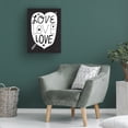 thumbnail image 4 of Michael Mullan 'Love Love Love Black' Canvas Art, 4 of 4