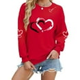 thumbnail image 7 of Dgankt Women Clothing Valentines Day Sweatshirts for Women Valentine Sweatshirt Love Heart Graphic Pullover Tops Casual Holiday Tops XS-XL, 7 of 7