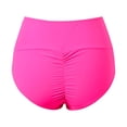 thumbnail image 4 of Athletic Shorts for Women Wrinkle High Waist Pure Color Cover Up for Resort Wear Womens Holiday Clothing,Pink,XL, 4 of 7
