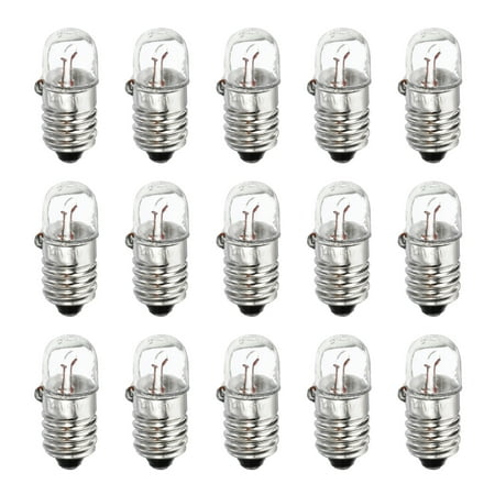 

Uxcell 12V/5W E10 Warm Yellow Light Mini Incandescent Bulbs with Box 1 Set/15 Count