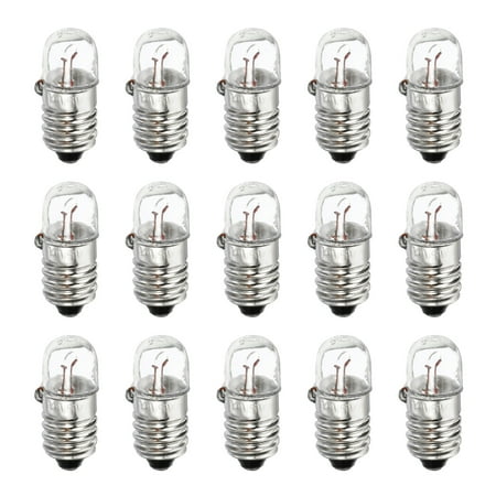 

Uxcell 12V/5W E10 Warm Yellow Light Mini Incandescent Bulbs with Box 1 Set/15 Count