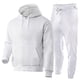 thumbnail image 2 of Conjunto de 2 unid/set de chándal deportivo informal para hombre, conjunto de sudadera con capucha y pantalones deportivos informales, 2 of 3
