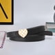 thumbnail image 4 of Cinturón de cintura elástica jinwen de cuero PU con hebilla de metal Negro, 4 of 6