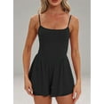 thumbnail image 2 of Women'S Summer Sleeveless Rompers Spaghetti Strap Double Lined Shorts Jumpsuit  Outfits Black XXL, 2 of 7