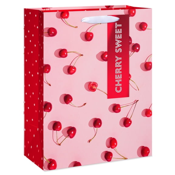 American Greetings Medium Cherry Gift Bag with Tag (1 Bag, 12.75 in. x 10 in.)