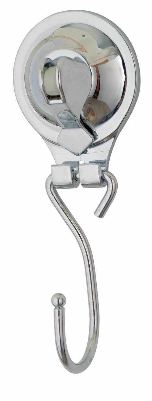 Popular Bath Tailor Chrome Locking Suction Cup Bathroom Kitchen Hook