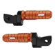 thumbnail image 5 of Par de pedales de motocicleta CNC estriberas de aleación de aluminio anodizado reposapiés de motocicleta naranja, 5 of 12