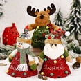 thumbnail image 4 of Decoración hogareña Paquete de 3 bolsas de regalo de bolsa de manzana de Navidad Zhivalor JQWJ368, 4 of 4