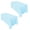 Baby Blue, variant on Baby Blue 2-Pack Rectangular Tablecloths 90 in x 156 in with Rounded Corners - Table Covers for 8 ft Table Floor-Length Drop - Wrinkle Resistant Polyester Fabric Cloth for Wedding, Party
