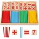 thumbnail image 1 of Varillas de conteo de madera, juguetes de inteligencia matemática, tarjetas numéricas de madera, bloques de construcción, regalo para niños, juguetes educativos preescolares, 1 of 5