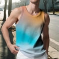 thumbnail image 2 of hotojiny Men's Big and Tall Tank Tops Gym Workout Sleeveless Muscle T Shirts Summer Gradient Gym Active Undershirts S-5XL, 2 of 7