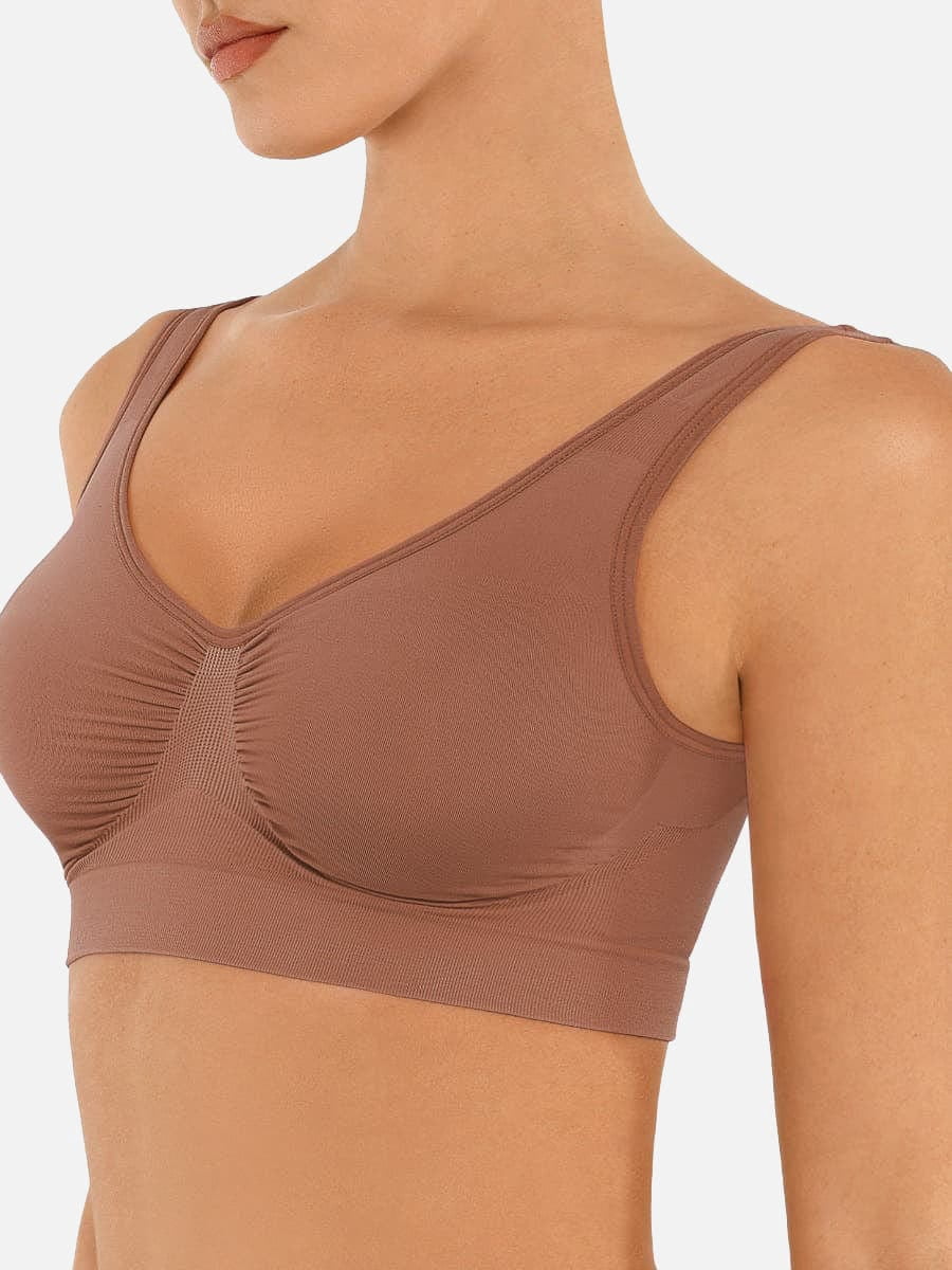 FeelinGirl Women’s Seamless Wireless Full Coverage Bra