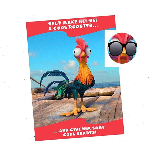 Hei Hei Themed Party Supplies Game - Pin the Shades on Hei Hei ...