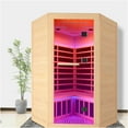 thumbnail image 4 of JERFIT 5-Person Canadian Hemlock Infrared Sauna Room Kit with Bluetooth Speaker, Chromotherapy Lighting, 9 Carbon Heaters, 30-65°C Temp Control for Home Spa, 4 of 10