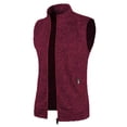 thumbnail image 2 of Chaleco con cremallera para hombre de otoño e invierno, suéter fino de terciopelo, cárdigan ajustado, chaleco con bolsillo y capucha para hombre, 2 of 5
