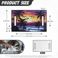 thumbnail image 7 of Whosucclay Non-slip Golf Cart Seat Cover for All Weather Outdoors, Foldable Design 4 Front Pockets Golf Cart Seat Protector, Ocean Sunset Beach, 7 of 7