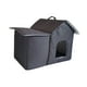 thumbnail image 3 of Casa para gatos salvajes al aire libre, refugio de invierno, cabaña plegable, tienda de campaña para cachorros, nido cálido, cama cueva para mascotas para perros 48 cm x 33 cm x 40 cm, 3 of 8