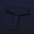 thumbnail image 5 of Men's Casual Henley Shirt Stretch Long Sleeve Shirts for Men Turn-down Collared Casual Formal Solid Shirts Summer Beach Hippie T Shirts With Pocket, 5 of 8