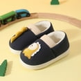 thumbnail image 2 of LIIPEE Girls Plush Slippers Cartoon Animal Warm Closed Toe Non- Soft Sole On Fuzzy Shoes Child Leisure Homewear House Slipper,Navy,9-9.5 Years, 2 of 4