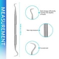 thumbnail image 2 of DEELLEEO Dental Tools  Teeth Cleaning Tools Stainless Steel Dental Scraper  Scaler Pick Plaque Remover Tool\u2026, 2 of 5