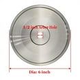 thumbnail image 2 of , 6Inch Dia x 1Inch Wide, with 1/2Inch Arbor, Diamond Grinding Wheel for Sharpening HSS, 80 Grit, 2 of 7