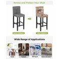 thumbnail image 3 of Vintage Texas Star Wooden Bar Stool Covers Set of 6, Farmhouse Berry Country Stretch Washable Bar Chair Covers with Backs, Removable Pub Counter Height Chair Cover for Kitchen Dining Room Cafe, 3 of 7