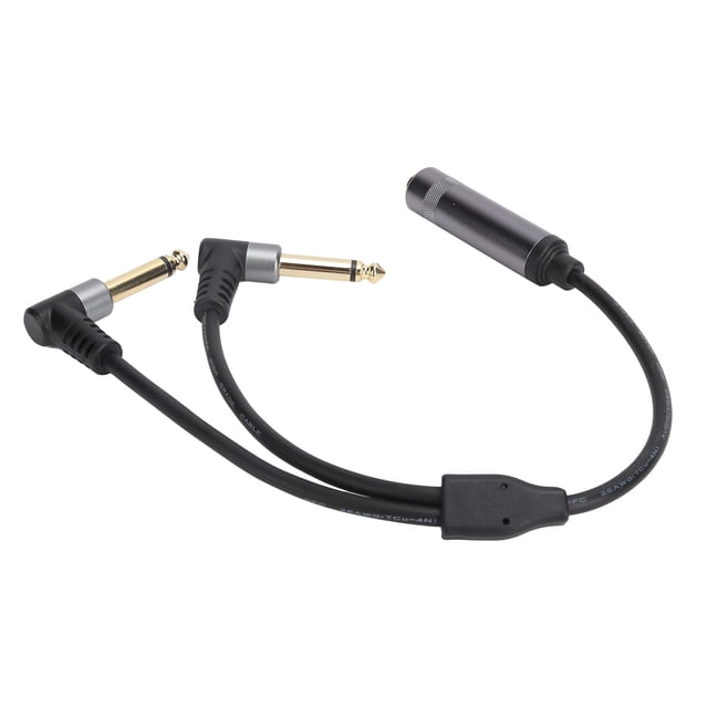 Cable convertidor, cable adaptador estéreo hembra de 6,35 mm y 1/4 pulg. Cable adaptador mono estéreo Diseño revolucionario