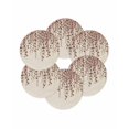 thumbnail image 7 of 13 Inch Round Placemats Set of 6, Brown Eucalyptus Leaves Non Slip Heat Insulation PP Table Mats, Spring Leaves Plants Country Beige Washable Place Mats for Kitchen Dining Party Table Decor, 7 of 7