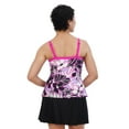 thumbnail image 2 of Women's ZeroXposur Zuzu Peplum Tankini Swim Top Color: Lilac Size: MEDIUM, 2 of 4