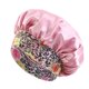 thumbnail image 1 of Gorro de dormir de satén con borde ancho elástico y estampado de estilo étnico, gorro de belleza para permanente, 1 of 6