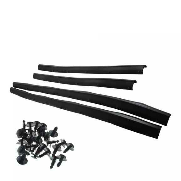 Rubber Lower Door Weatherstrip Seal Set for Ford F250 F350 F450 Super Duty