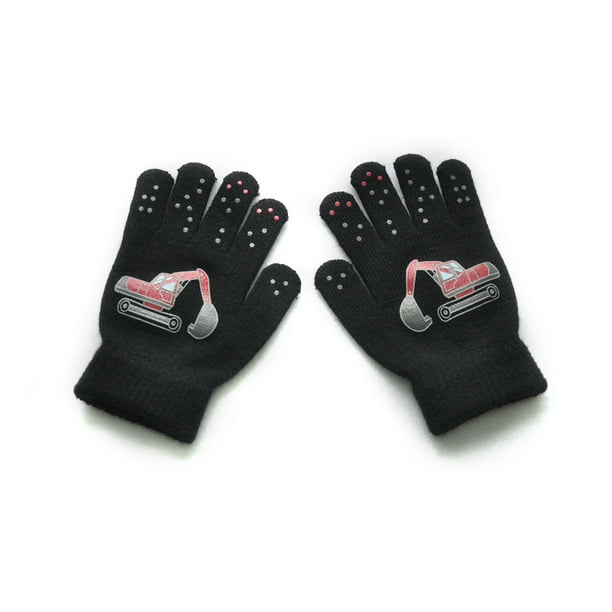 Qarigey 1 par de guantes cálidos para niños, estilo de dibujos animados, accesorio de ropa delicada para exteriores, cubierta de dedo para niños con Type3 Qarigey AP009035-01