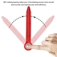 thumbnail image 2 of Amdohai Mini Portable Compasses Circle Drawing Tool Aluminum Alloy Compasses Industrial Design Woodworking Engineering Decoration Compasses 360° Rotating Bearing, 2 of 8