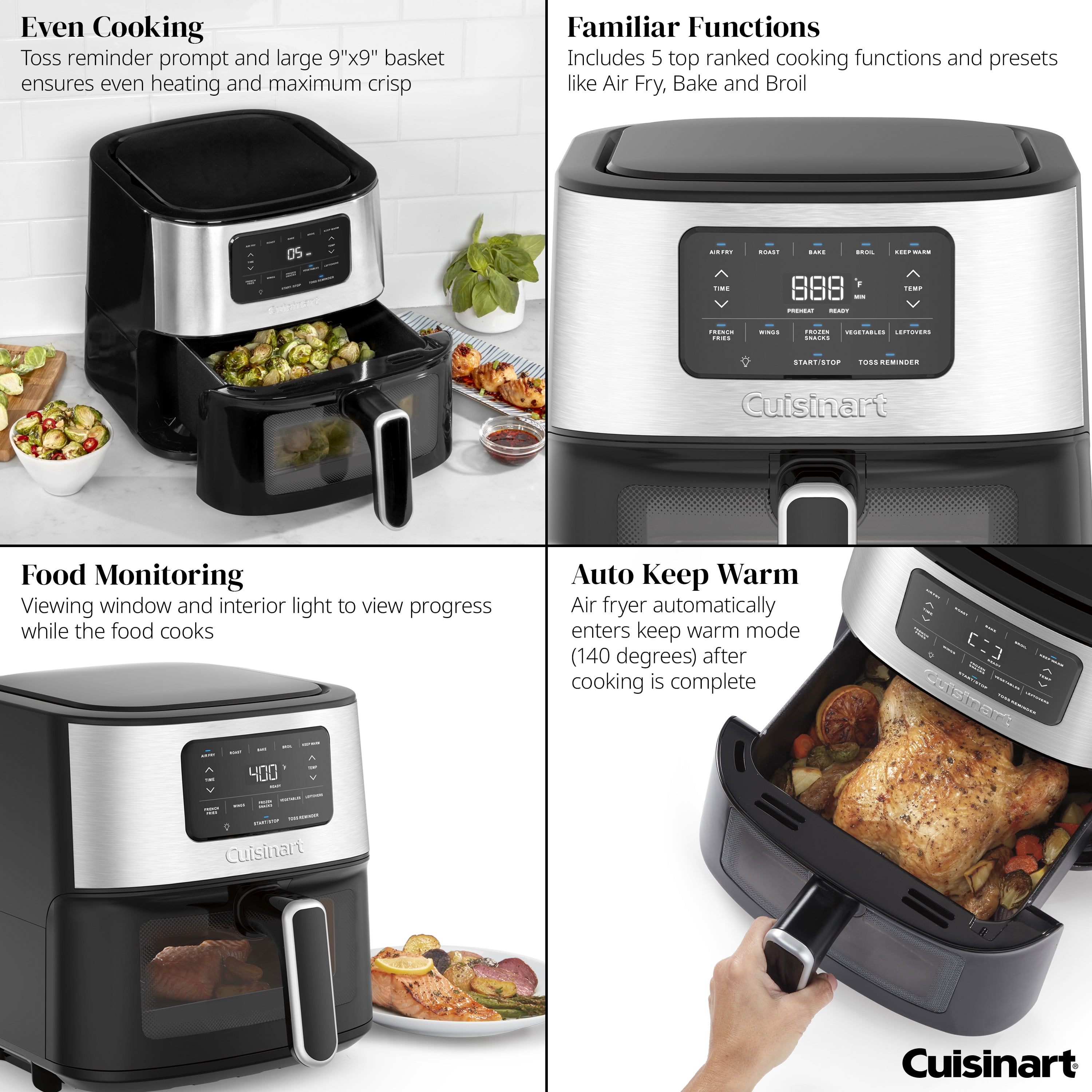 Cuisinart 6 Qt. Digital Basket Air Fryer, Black