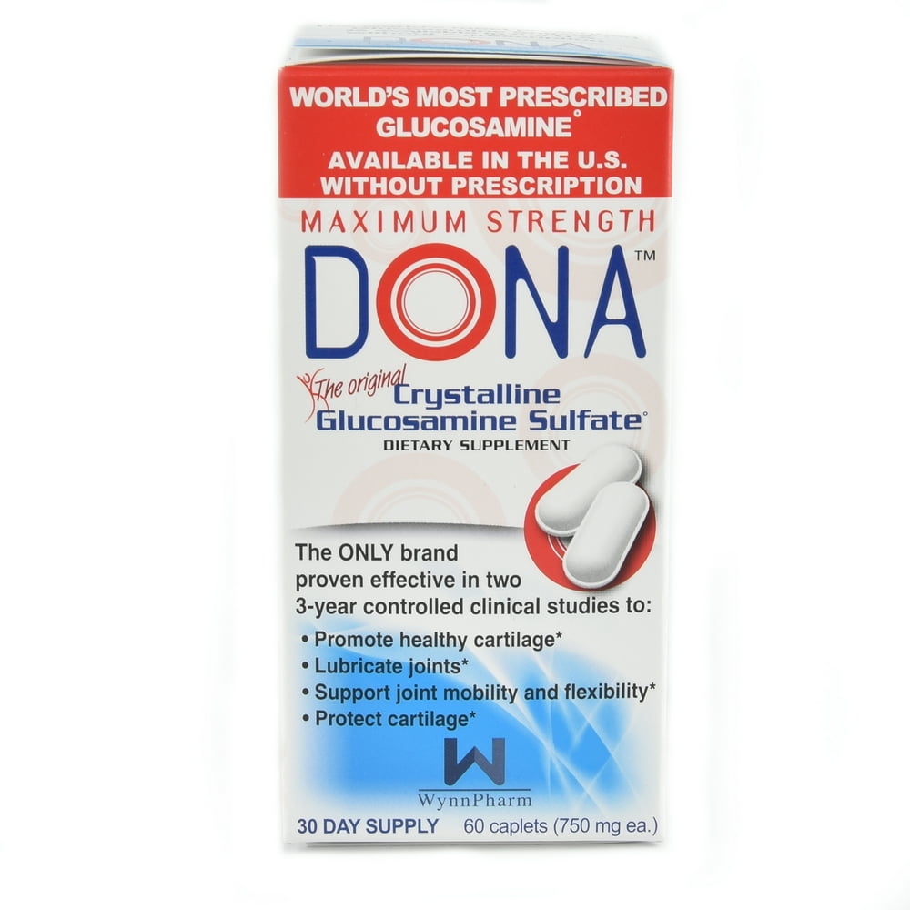 DONA Crystalline Glucosamine Sulfate 60 Caplets