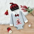 thumbnail image 2 of Vedolay Boy Casual Outfits Boys Long Sleeve Prints Top Pants Child Kids Outfits 2Pcs Set,Gray 6-12 Months, 2 of 5