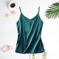 thumbnail image 2 of Uaswgudfs Women's Silk Satin Camisole Tank Tops V Neck Spaghetti Strap Blouses Leisure Home Sleeveless Cami Shirt, 2 of 5