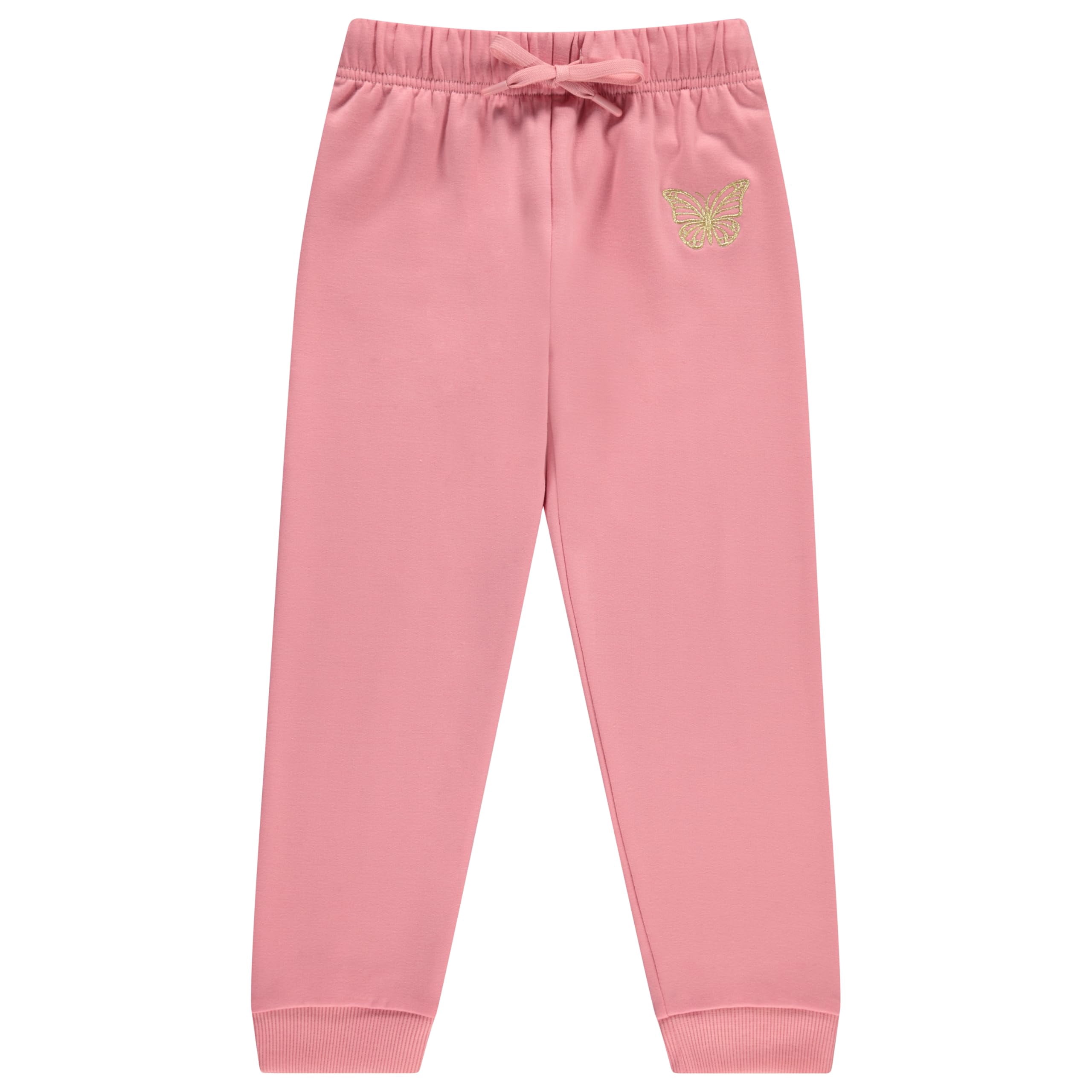 BTween Kids Girl's Fashion Stretch Waist Ultra Soft Jogger Pants Set - 3 Pack Bundle