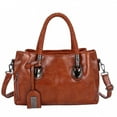 thumbnail image 2 of NOKIO Female One-Shoulder Tote Bag, Female One-Shoulder Leather Bag, Female One-Shoulder Canvas Bag Fashion Women's Solid Color Large Capacity Leather Shoulder Bag Handbag, 2 of 2