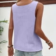 thumbnail image 4 of Cilsoka Women Summer Tank Tops Round Neck Sleeveless Front Pleated Button Down Tunic Casual Outfit 2026 Basic Loose Shirts, 4 of 7