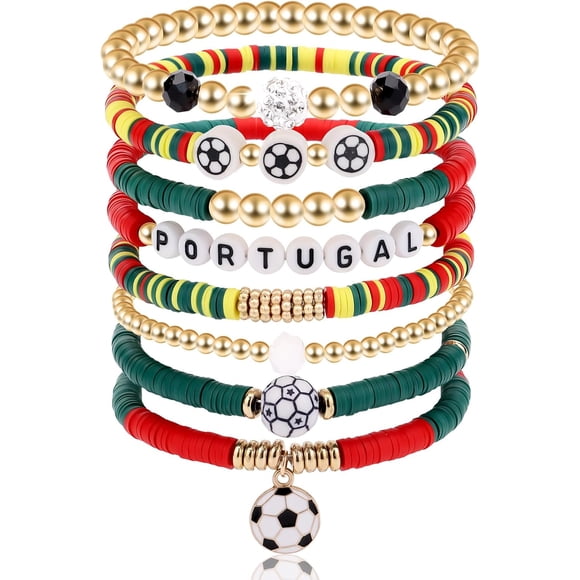 YanonmyfdGame Day Bracelets Gifts for Women, World Cup Soccer Accessories, Football Gear Sports Fans Party Supplies, Anniversary Birthday Holiday Gifts for Friends Sister Wife