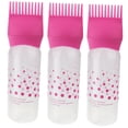 thumbnail image 4 of OUNONA Hair Dye Bottle Applicator 3Pcs Pink Plastic Root Comb with Scale for Home Use 17.0x4.5x4.5in, 4 of 7